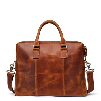 Karšto stiliaus vyrų mad horse odos rankinės didelės talpos kompiuterio krepšys karvės odos vienos pečių neišmes lagaminėlis