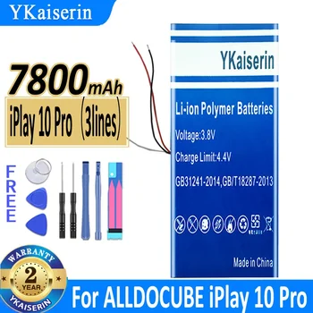 7800mAh YKaiserin Bateria IPlay 10 Pro ALLDOCUBE IPlay 10 Pro IPlay10 Pro Akumuliatorius, 3-wire Nešiojamas Baterija Bateria