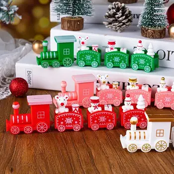 Kalėdų Mažai Traukinio Papuošalų Rinkinys Linksmų Kalėdų, Laimingų Naujųjų Metų 2024 Vestuvių Dekoravimas Vaikų Gimtadienio Dovanos