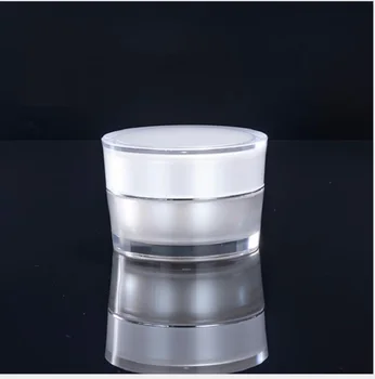 15g perlų balta akrilo kūgio formos plastikinį puodą jar butelį už akių kremas/day cream/esmė/drėkintuvai/esmė/odos priežiūra pakavimo