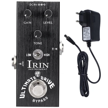 IRIN AN-11 Ultimate Ratai Gitara Overdrive Iškraipymo Poveikio Pedalas su 9V Adapteris Ribojasi-dėl Iškraipymo Overdrive už Gitara