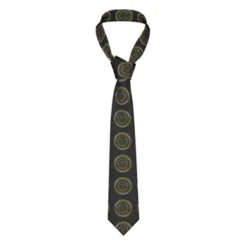 Atsitiktinis Arrowhead Liesas Runų Aukso Simboliai Necktie Plonas Kaklaraištis Vyrams Žmogus Priedai Paprastumo Šalies Oficialaus Kaklaraištis