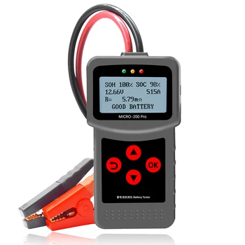 Naujas atnaujinti MICRO-200 Pro 12v CCA automobilio 12v 24v baterija sistemos testeris diagnostikos įrankis