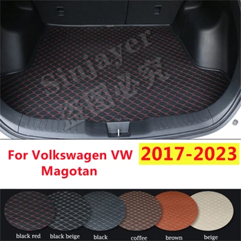 SJ Automobilio bagažo skyriaus Kilimėlis Užsakymą Tinka Audi VW Magotan 2023 2021 m. 2022 m. 2019 m. 2020 m. 18 AUTO Uodega Įkrovos Dėklą Krovinių Kilimo Raštas Padas
