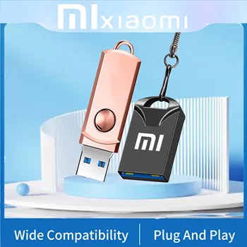XIAOMI Metalo Pendrive U Disko, USB Atmintinės, Flash Drive USB 3.0 Vandeniui Didelės Spartos USB Portable 512 gb SSD 1tb talpos 2TB