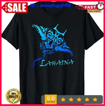 Lahaina, Maui Genčių Stingray Polinezijos Tatuiruotė Stiliaus Marškinėliai