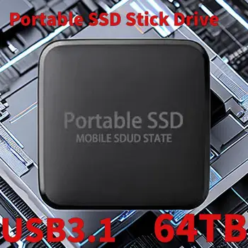 Nešiojamas Diskas 2TB SSD 4TB Išorinio Kietojo Disko M. 2 USB 3.1 Didelės Spartos Ssd Išorinis Kietasis Diskas laptop PS5 PS4 SSD
