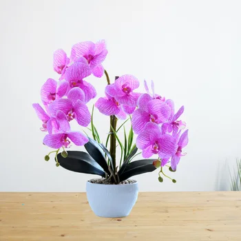 40cm 14 Vadovai, Dirbtinių Drugelių Orchidėja Vazoninių Bonsai Netikrą Vazoninių Augalų Fotografija Prop Miegamojo Kambarį Apdaila