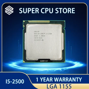 Intel Core i5 2500 Procesorius 3.3 GHz 6M 5.0 GT/sSR00T CPU Quad-Core Darbalaukio LGA1155