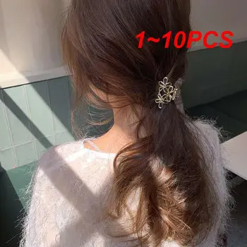 1~10VNT HotWomen Gėlių Plaukų Letena Spalvingas Mažas Plaukų Clips Metalo plaukų segtukai Mergina Šukuosena Ornamentu Stilius Įrankiai Plaukų