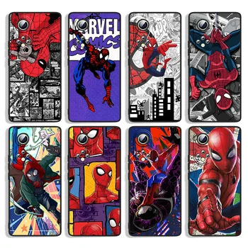 Anime Marvel Spiderman Už Huawei Honor X20 X30 X10 X9A X8A X7A X6S 80 70 60 50 SE Lite Magic 5 Pro Black Telefono dėklas