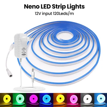 LED Lanksti Silikoninė Neoninės Šviesos Ruože Nustatyti 2835 Žema Įtampa 12V 6*12mm atsparumas Vandeniui LED Juostos Neoninis Ženklas 