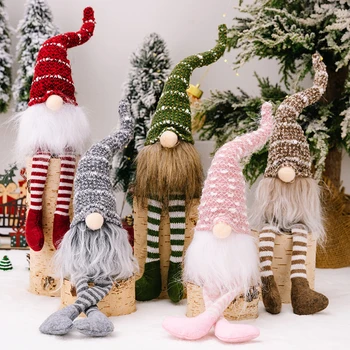 Kalėdų Beveidis Lėlės Gnome 2023 Linksmų Kalėdų Dekoracijos Namų Cristmas Ornamentu Kalėdos Navidad Gimdymo Naujųjų Metų 2024