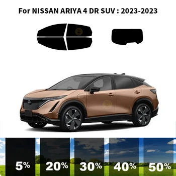 Pjaustytuose nanoceramics automobilių UV Lango Atspalvis, Rinkinys, Automobilių Langų Plėvelės NISSAN ARIYA 4 DR VISUREIGIS 2023