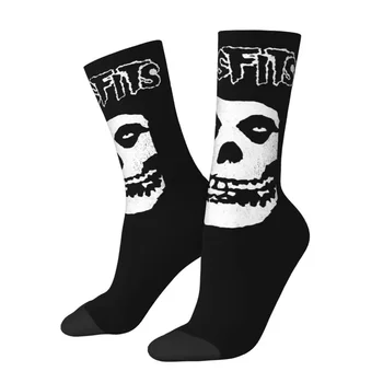 Missets Roko Muzikos Įgulos Kojinės Vyrams, unisex išprovokavo kojinės, 3D atspausdintas siaubo kojinės juokinga, punk kojinės