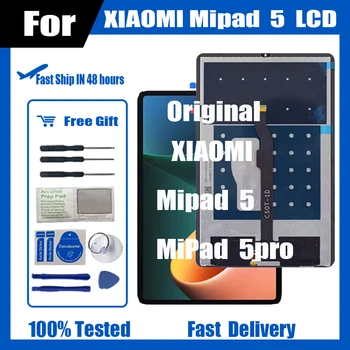 100% Originalus Už Xiaomi Trinkelėmis 5 LCD 21051182G, 21051182C Ekrano Matricos su Jutiklinio Ekrano skaitmeninis keitiklis MI Trinkelėmis 5 Pro M2105K81AC