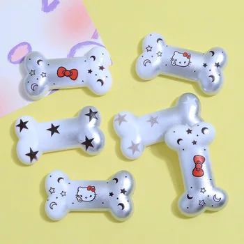 10 Vnt Hello Kitty Animacinių filmų Mielas Sidabro Kaulų Dervos Vaikų Dovanos 