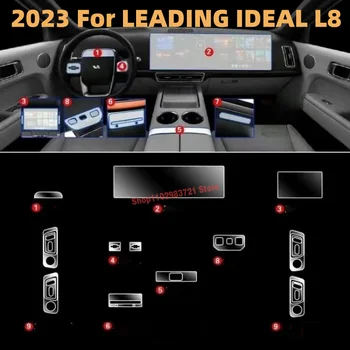 PIRMAUJANČIŲ IDEALUS L7 2023 TPU Automobilio Salono Navigacijos prietaisų Skydelio Ekrane Anti-Scratch Plėvele Pavarų Apsauginis Lipdukas