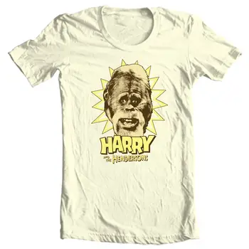 Haris ir Hendersons T-shirt retro 80-ųjų TV suaugusiųjų reguliariai fit grafinis tee NBC296