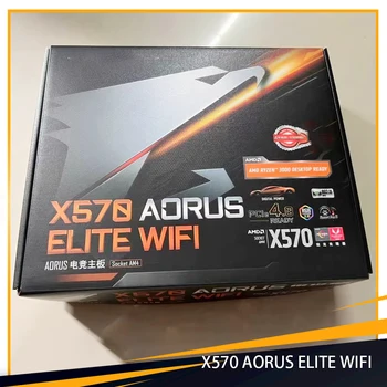 X570 AORUS ELITO WIFI, Skirtų Gigabyte pagrindinė Plokštė ATX 4XDDR4 128GB AM4 Darbalaukio Mainboard