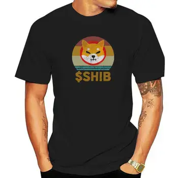 Derliaus Shibacoin Miner Shiba Inu T-Shirt Vyrų Mados Drabužių Grafinis T Marškinėliai