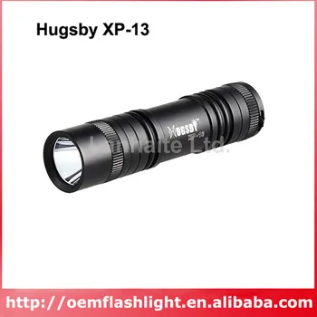 Hugsby XP-13 Cree XP-E R3 250 Liumenų 1-Režimo LED Žibintuvėlis - Black ( 3xAAA )