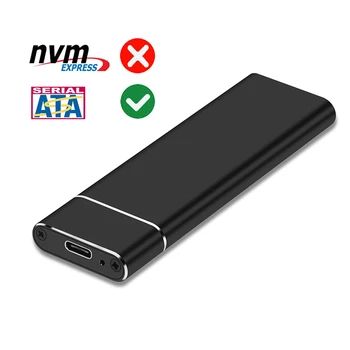 VSD Byloje M. 2 SATA SSD Talpyklos M. 2 USB C Black Išorinio Kietojo Disko Dėžutė M. 2 B+M Svarbiausių Paramos 2230/2242/2260/2280 M2 SSD