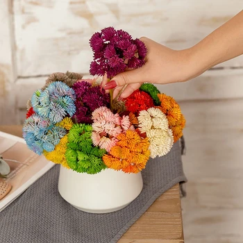 Mini Dirbtinių Gėlių lily Europos stiliaus spalvotų netikrą nuotaką gėlių puokštė vestuvių šeimai šalis dekoro 