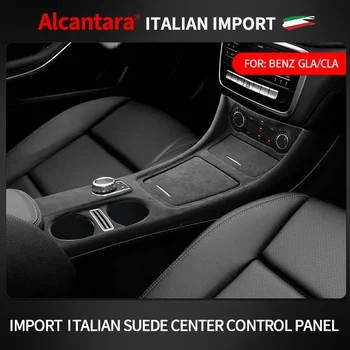 Mercedes-Benz GLA, CLA 2015-2019 Alcantara Automobilio Salono Modifikuoti Centrinę Priedai Konsolės Skydelis, Apsauginis Dangtelis Korpuso