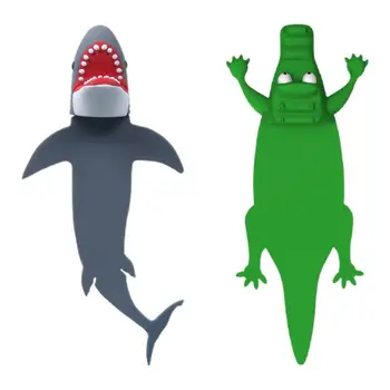 3D Žymos Vaikams 3D Ryklys Krokodilo Formos Trenktas Žymos Animacinių filmų Kalėdų Žymę Juokinga Skaityti Dovana Naujovė Juokinga