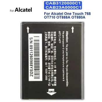 Mobiliojo Telefono Baterija, 850mAh, Už Alcatel One Touch 768, OT710, OT888A, OT880A, CAB3120000C1, CAB23A0000C1, Kelio Kodas