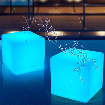 LED Cube Šviesos diodų (LED) Baldai Vandeniui Sodo Žėrintis Išmatose Kubo Nuotolinio Valdymo Kėdė