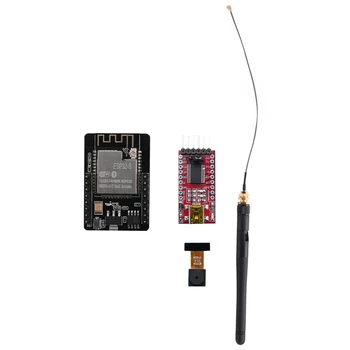 ESP32-CAM, Wifi, Bluetooth Vystymo Lenta Su OV2640 Kamera + FTDI USB TTL Serial Converter + IPEX 2.4 G SMA Antenos