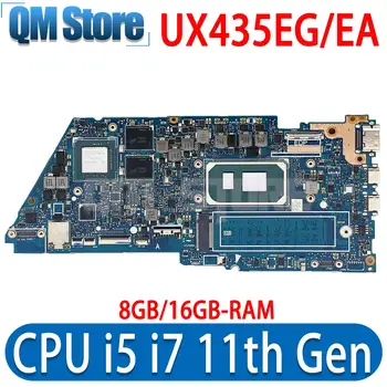 UX435EG Mainboard W/I5-1135G7 I7-1165G7 Už ASUS UX435E UX435EA UX435EAL BX435E RX435E UX435EGL Nešiojamas Plokštė 8GB/16 GB-RAM